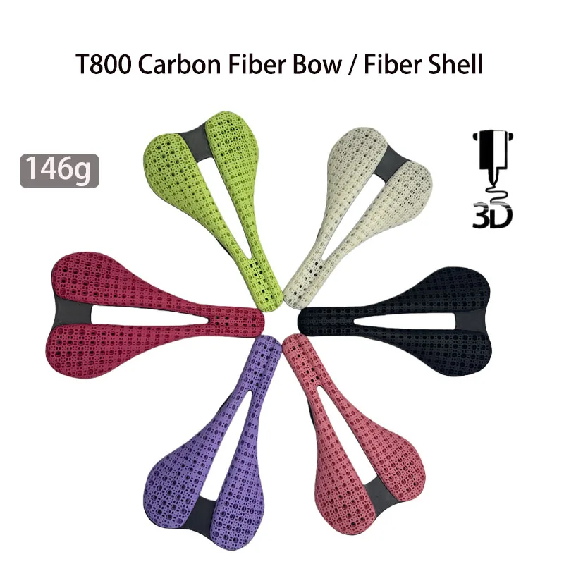 

Ультралегкое карбоновое сиденье для велосипеда, 3D-печать, для шоссейных и горных велосипедов, гоночное, подушка для сиденья, аксессуары для велосипеда