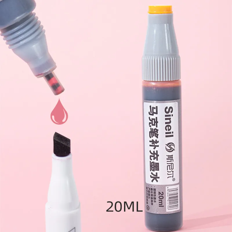 Marker Replenishing Liquid Universal Touch Marker Water Filling Liquid Alcohol Oily 24 Color 36 Color 48 Color 60 Color Ink