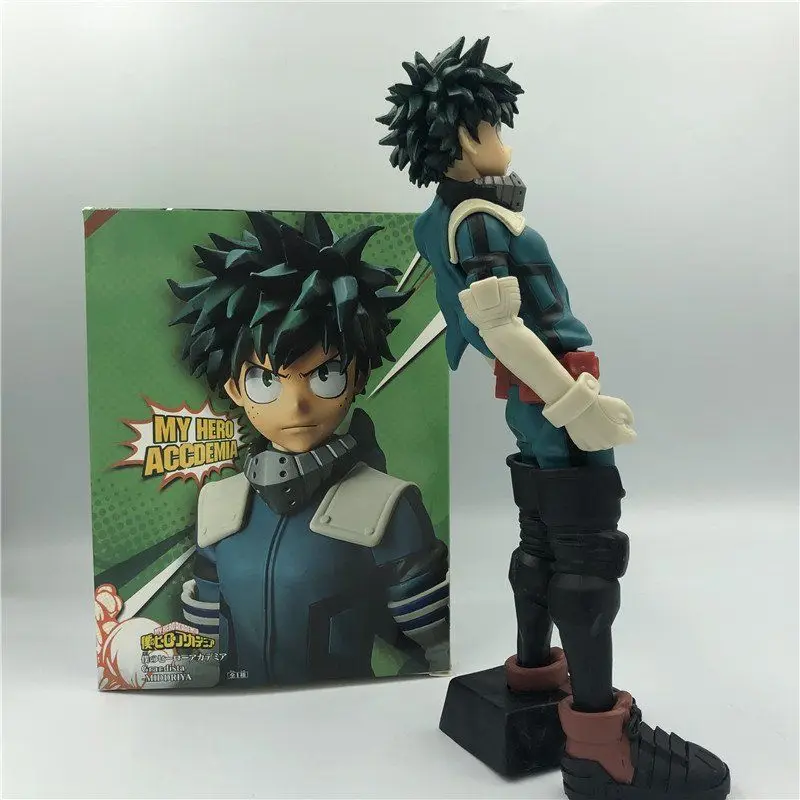 25cm My Hero Academia Figures Midoriya Izuku Figure Deku Figurine With Battle Suit Pvc Models Collections Desk Decora Toys Gifts