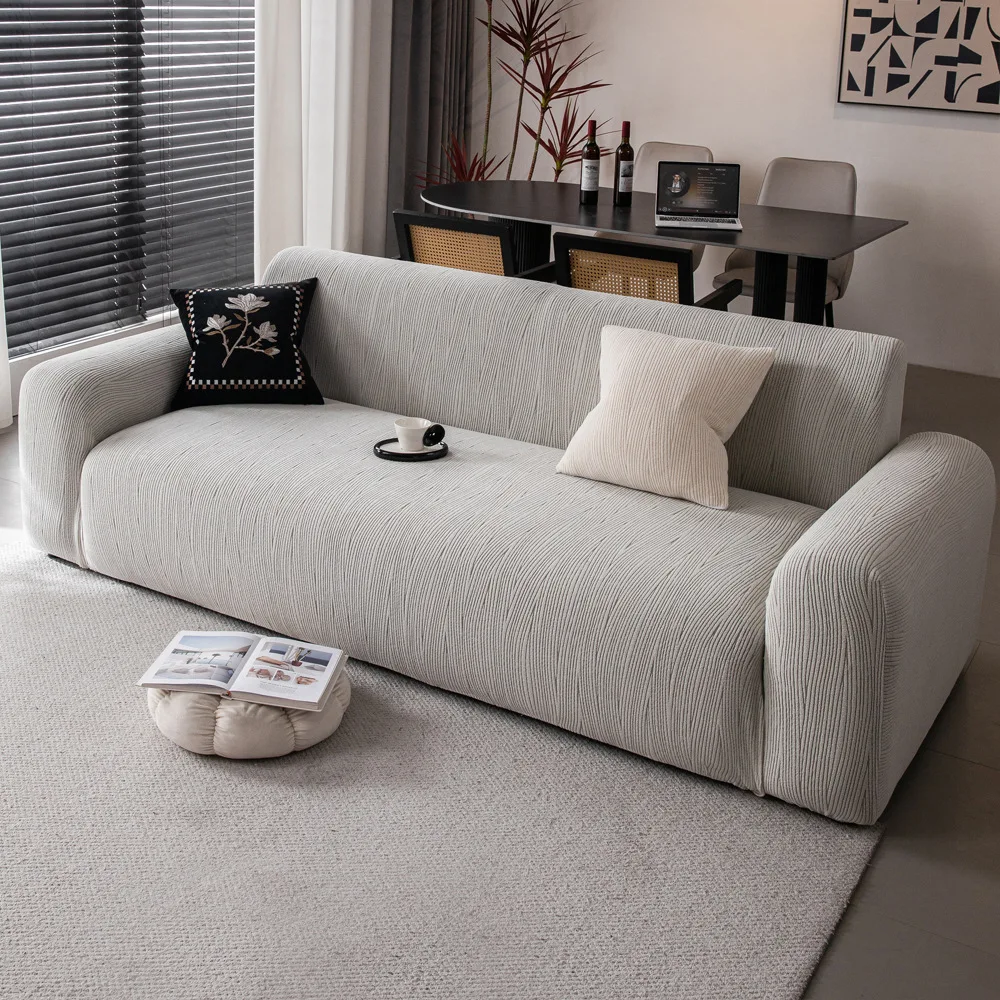 Jacquard Sofa Cover for Living Room Slipcovers Stretch Polar Fleece Armchair Protector Elastic L Shaped Sofa 1/2/3/4 Seater