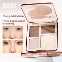 4-Color Contour Palette Matte Brightener L ong-lasting three-dimensional contours Eye Shadow  Multi-Use Palette Face Makeup