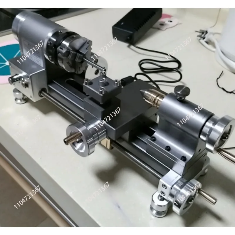 Micro Lathe, Chuck Diameter 50mm Through Hole 9mm, 330x150x120mm, Mini Lathe