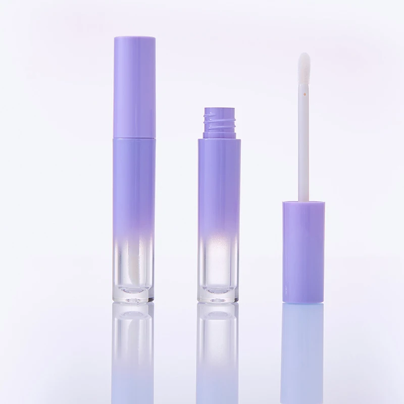 5ML Gradient Purple Pink Empty Lipstick Gloss Tube Plastic Refillable Bottles Liquid Lipstick Container Lipgloss Sample Bottle