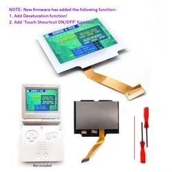 White V5 720x480 Drop in Laminated GBA SP IPS LCD Backlight Kits for GameBoy Advance SP Housing Shell