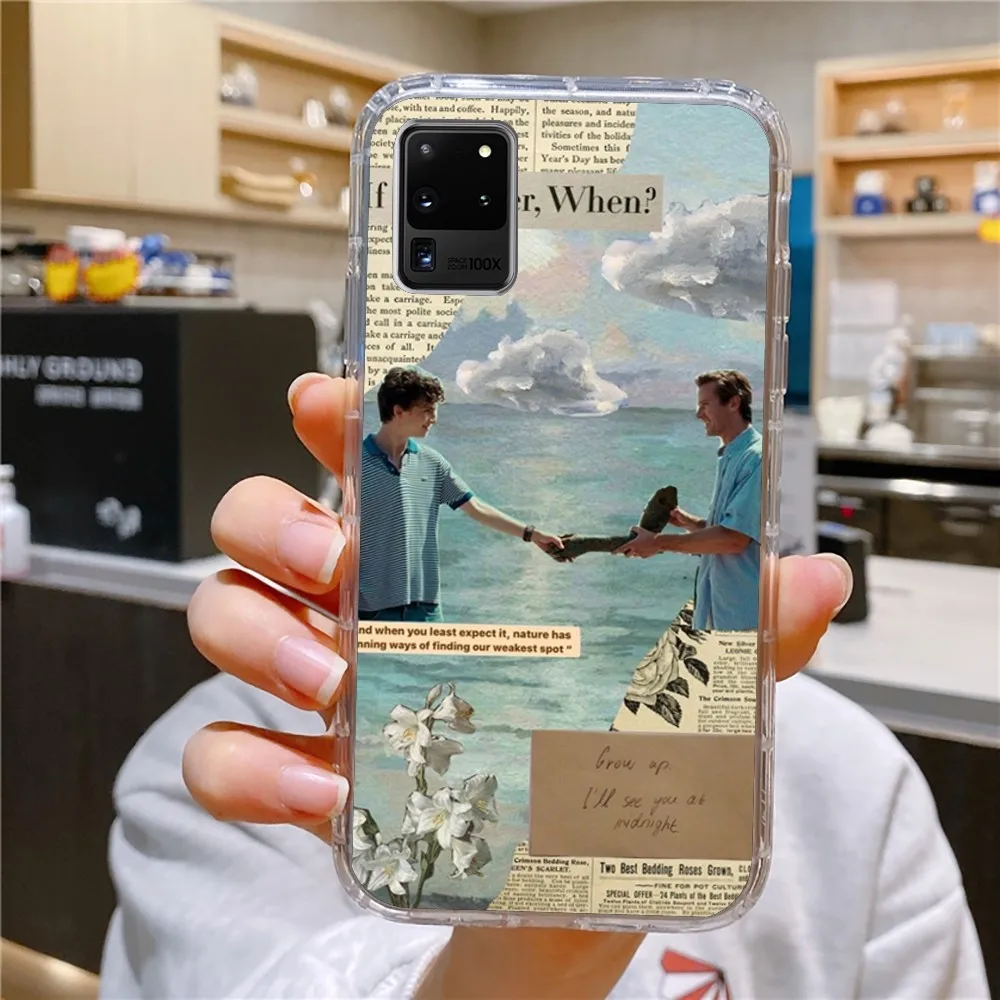 Call Me by Your Name Phone Case For Samsung Galaxy A52 A12 A51 S21 Edge S22ULTRA S23 S20LITE Plus ultra Transparent Cover