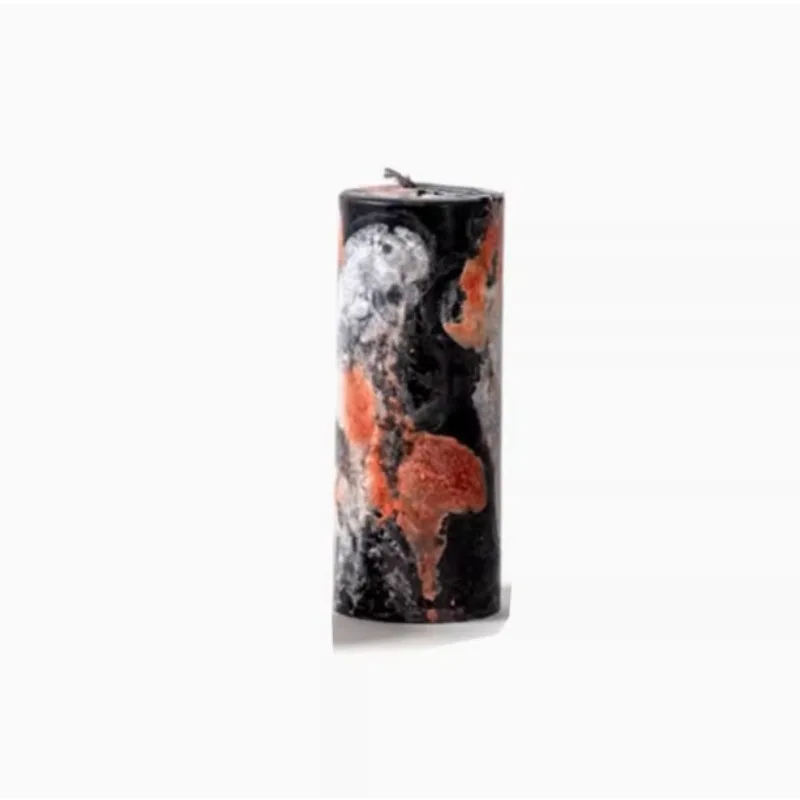 French home decoration candle high temperature beeswax color oil painting candle ornament