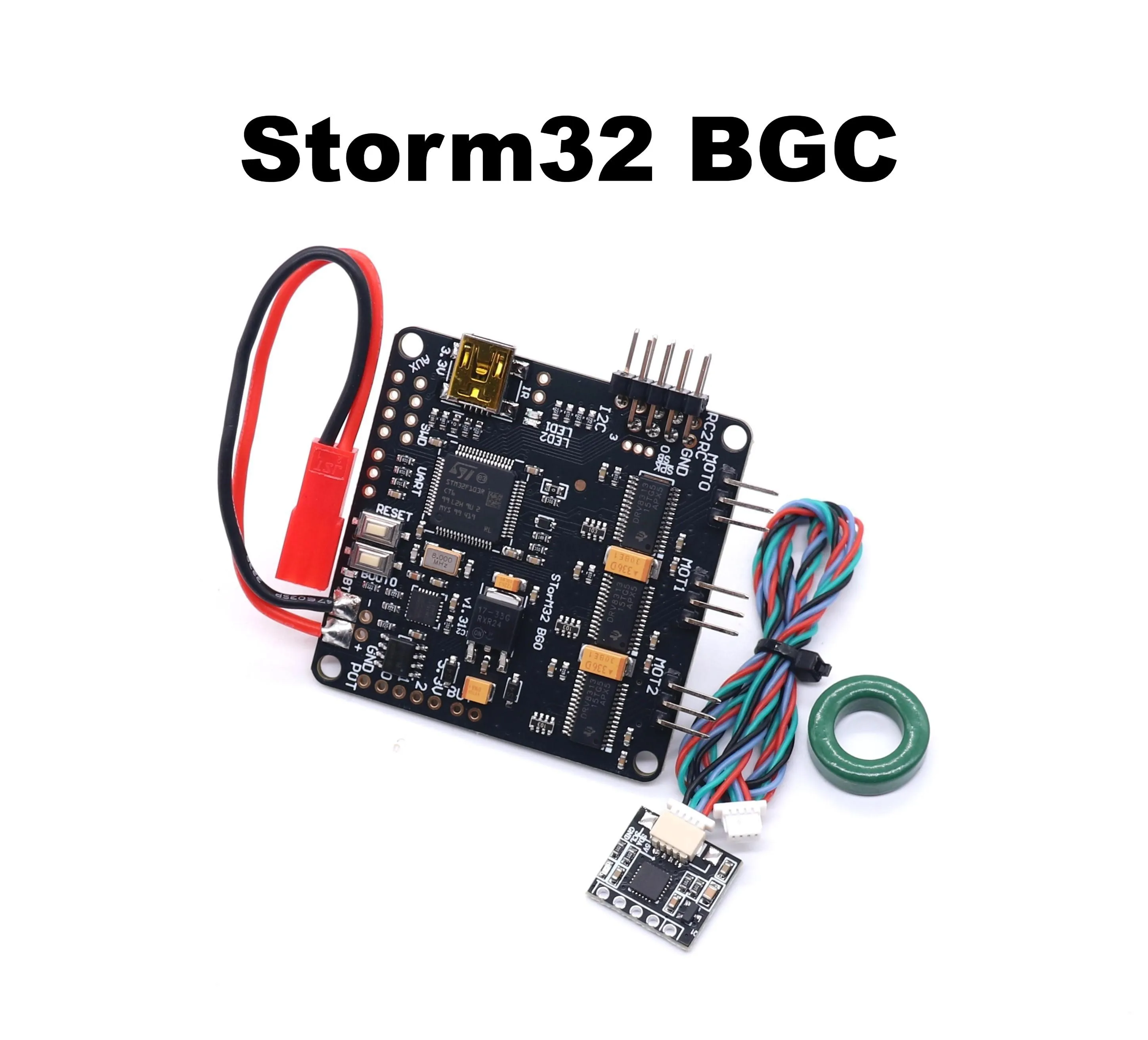 Rctosky Storm32 BGC 32Bit 3-Axis وحدة تحكم Gimbal بدون فرش V1.32 DRV8313 سائق المحرك لنموذج طائرة RC بدون طيار