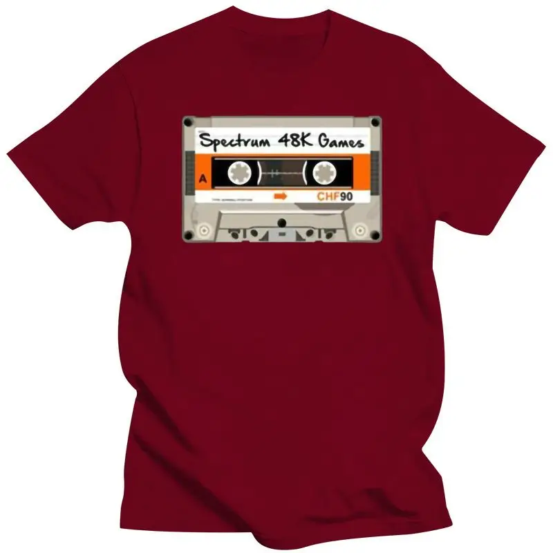 2022 New Zx Spectrum 48K School Boy Pirate C90 Cassette Games Retro T Shirt Loose Plus Size Tee Shirt