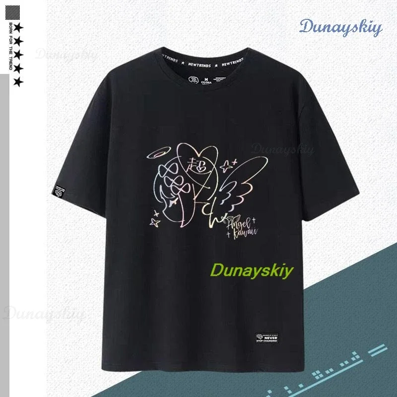NEEDY GIRL OVERDOSE Kangel Rain Black T-shirt Jirai Kei Graphic Ita Tee Unisex Outfit Top Short Sleeve Kawaii Doujin Clothes