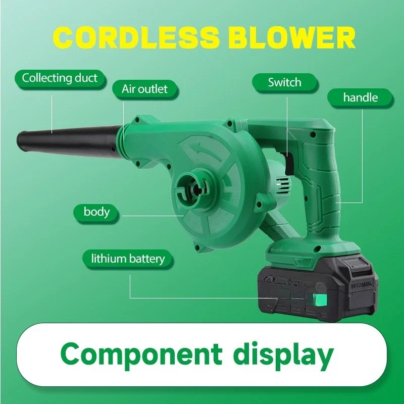 Lithium Battery Leaf Blowers & Vacuums Blower Portable Small Blower Dual-purpose Wireless Garden Power Tools