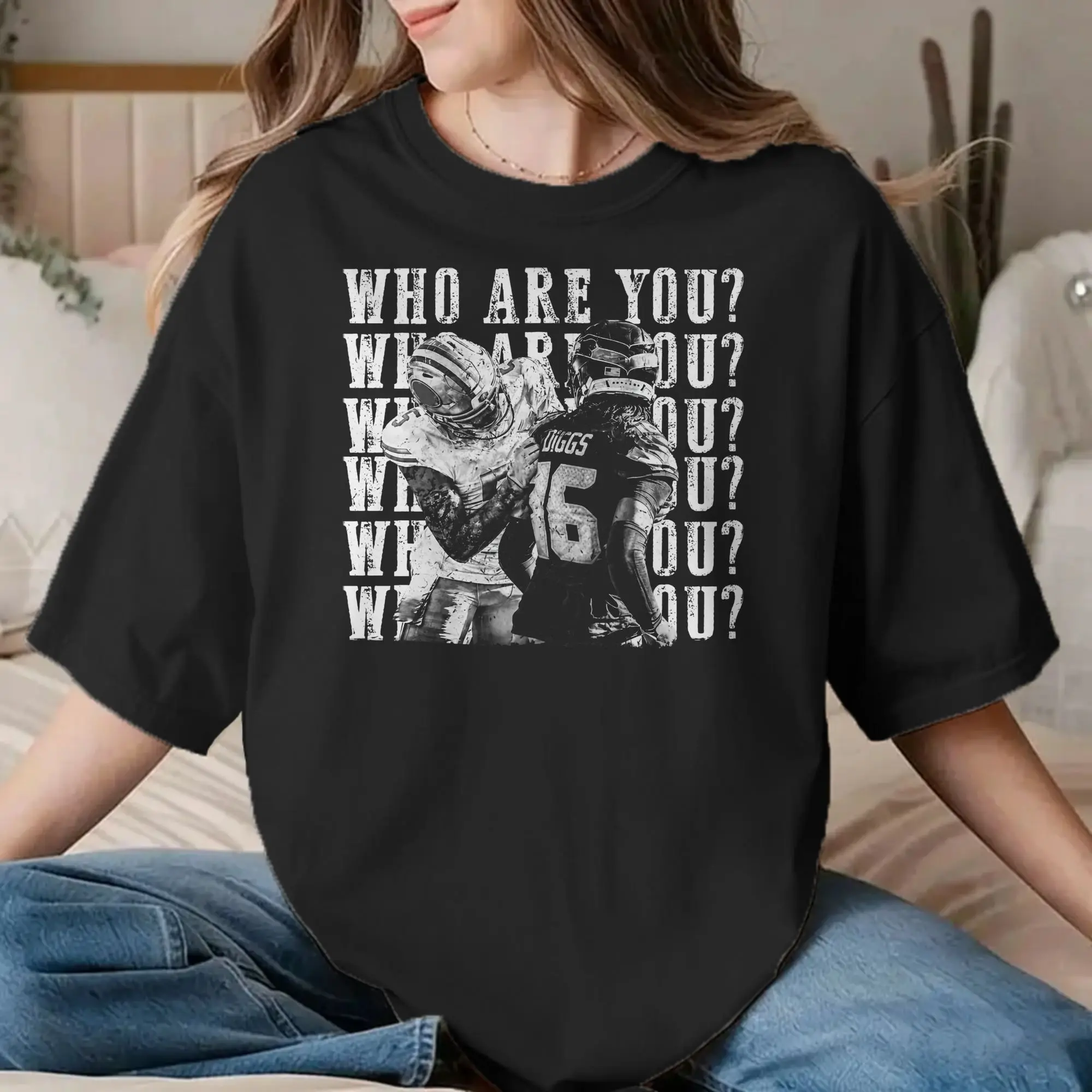 Mike Evans Rugby Who Are You Men Women T Shirt  Vintage Tee Shirt Short Sleeve Crewneck T-Shirts Cotton Summer Tops