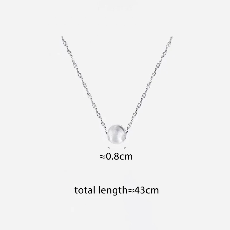 Silver Color Personality Round Bead Necklaces for Fashion Women Fashion Jewelry Geometric Exquisite Accessories