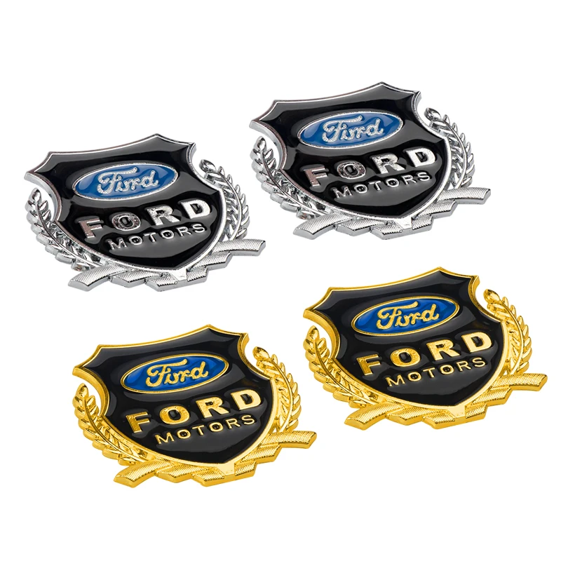 2 pz Metallo Aquila Emblema adesivi per la decorazione auto accessori auto Per Ford 3 MK2 Fiesta MK7 Mondeo Mk4 Fusion Kuga Transit