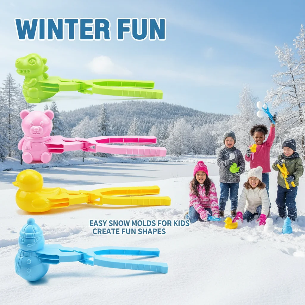 

Формочка для суши в виде милой уточки с ручкой для детей, пластиковая, для улицы, для самостоятельного изготовления снежков, форма для риса