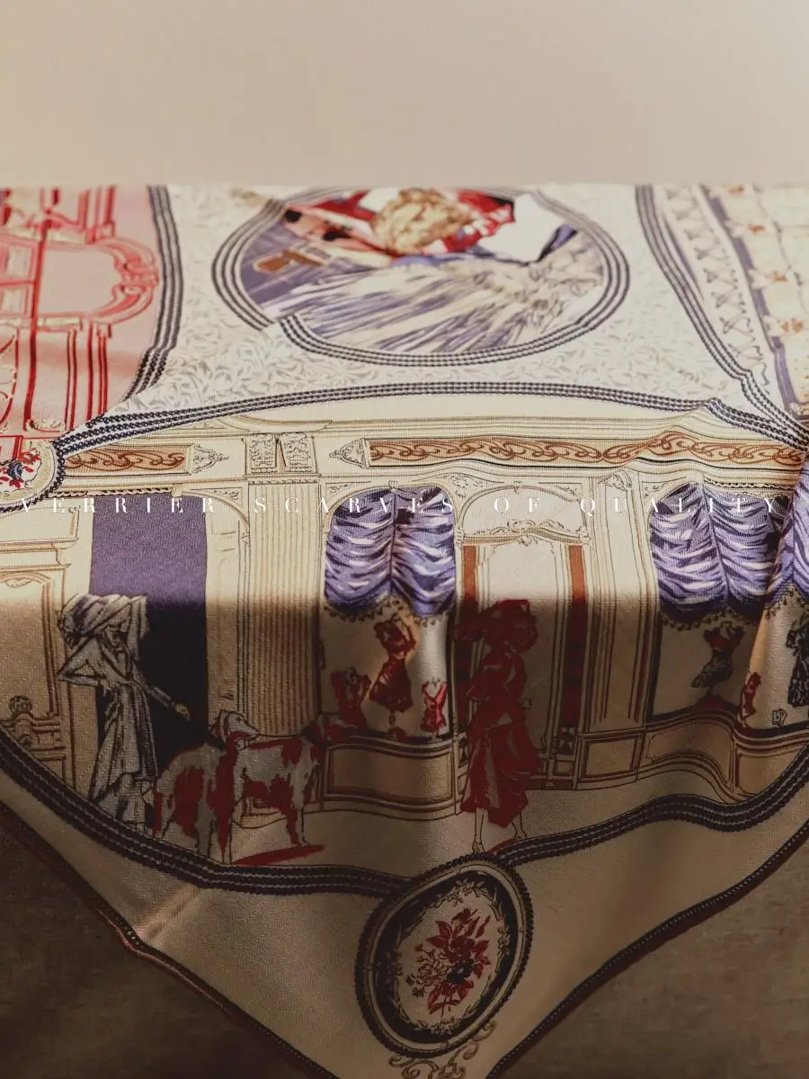 modern-silk-wool-scarf-women's-autumn-winter-oulder-wrap-dual-use-air-conditioned-room-90cm-geometric-pattern-large-scarf