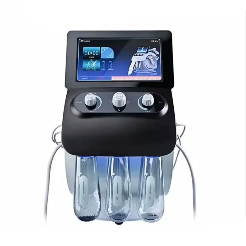 Dubniy Diamond Hydrodermoabrasione Macchina per il viso H2O2 Rimozione dell'acne comedone Pulizia profonda Aspirazione Cura della pelle Spa Dispositivo di bellezza
