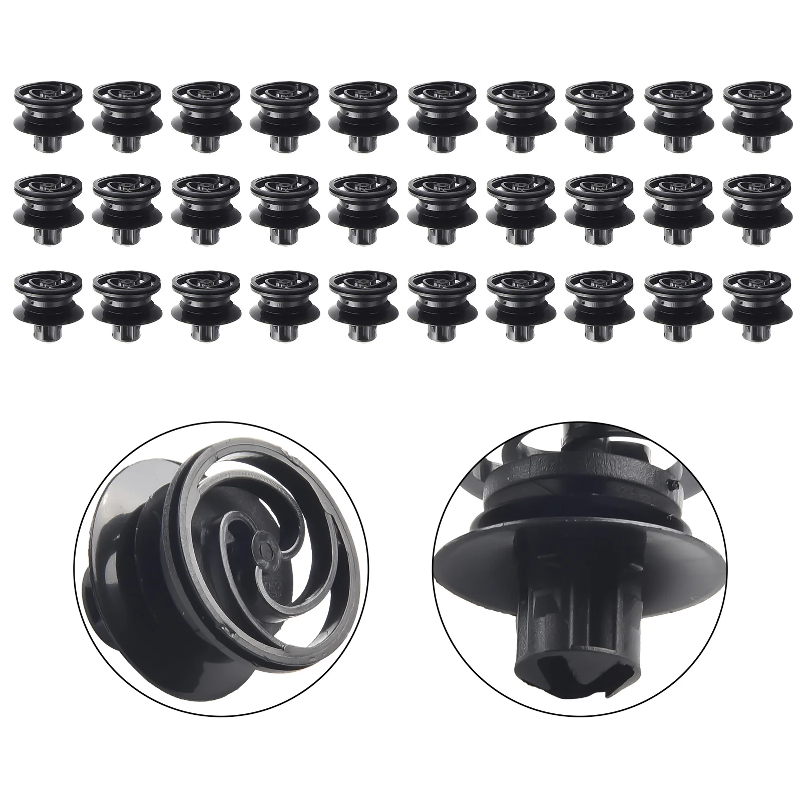 30Pcs Car Door Trim Panel Retainer Clips Rivet Fits For Golf For Passat B5 Automobiles Interior Accessories 3B0868243