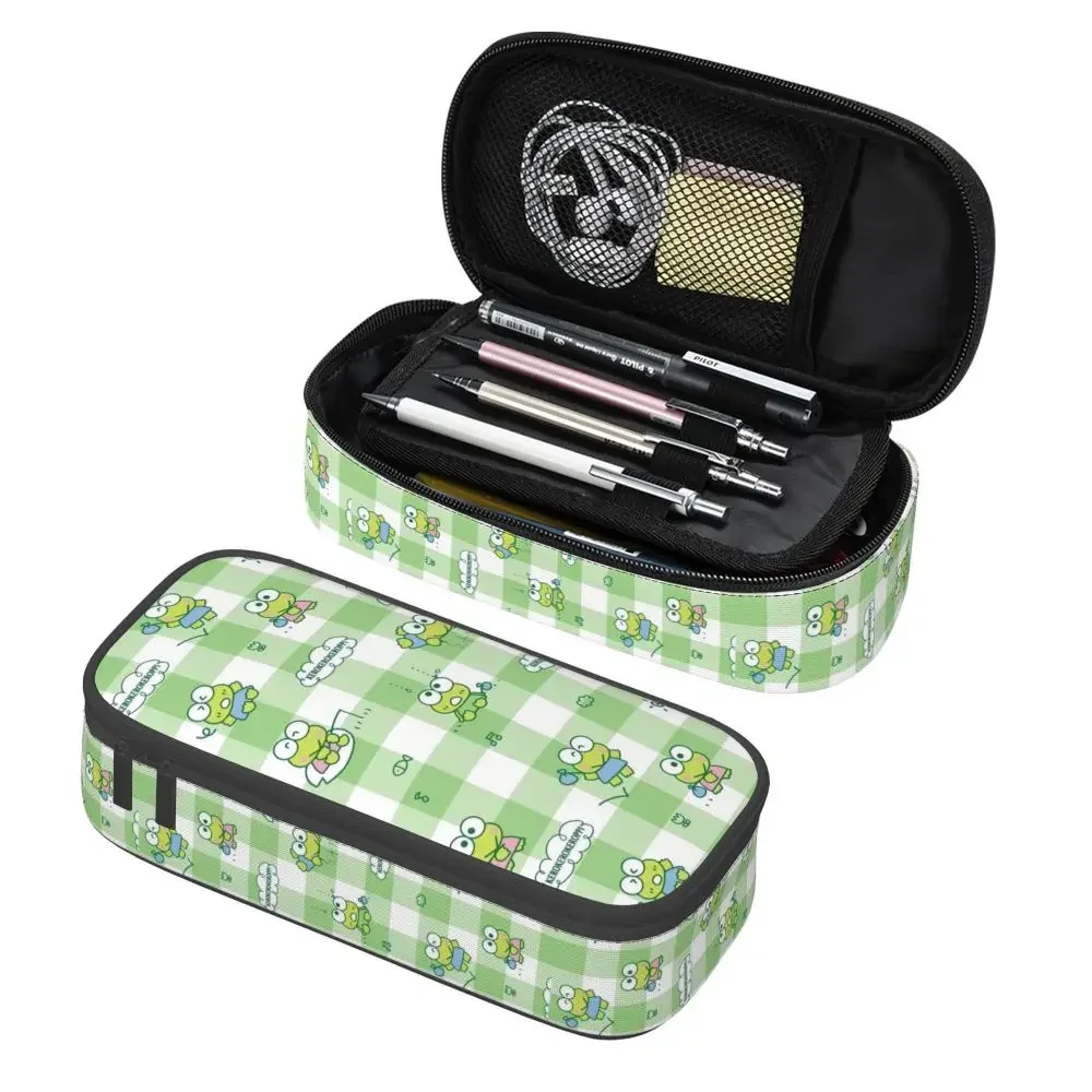 Cute Frog Kawaii Pencil Cases Boys Gilrs Large Capacity Animal Lover Pencil Pouch School Accessories