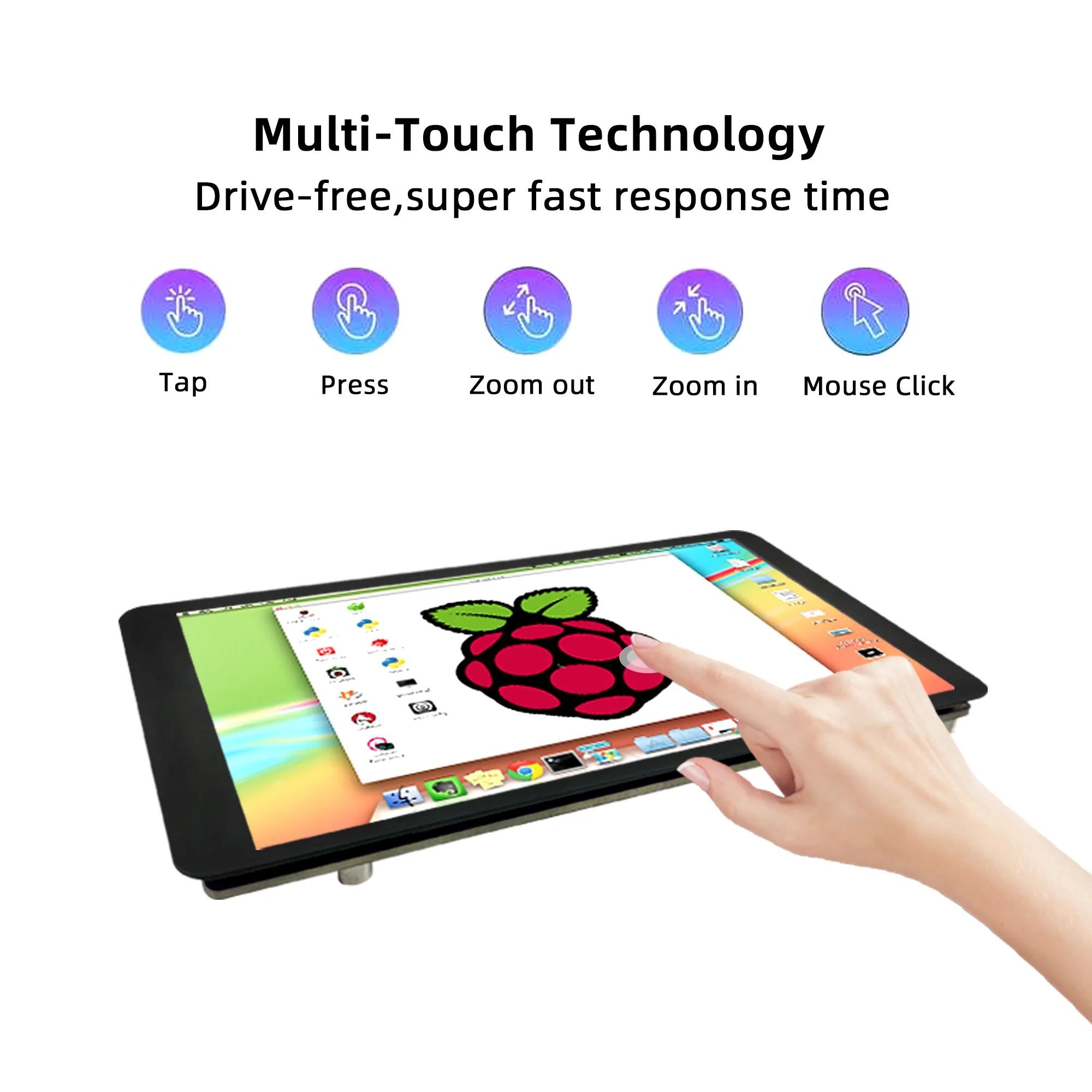 Imagem -02 - Wisecoco 5.5 Polegada 1920x1080 Ips Display Painel de Toque Capacitivo Aida64 Módulo Lcd Tft para Raspberry pi 3b Mais 4b Linux Android