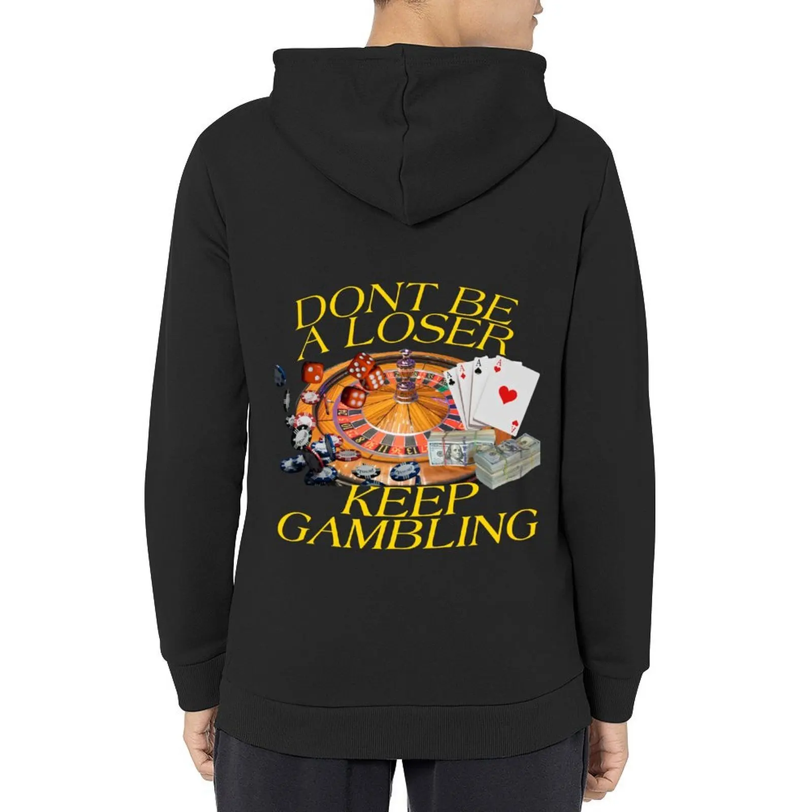 

dont be a loser, keep gambling Hoodie japanese style men clothes autumn jacket men men's clothes tracksuits