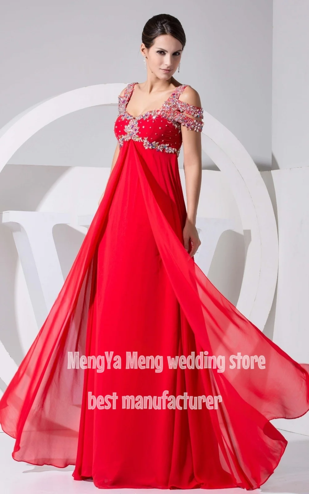 ZHUISHU Elegante Chiffon A Line Abito da sera lungo Appliques Perline Abiti da ballo per feste Occasioni formali personalizzate Robe De Soirée