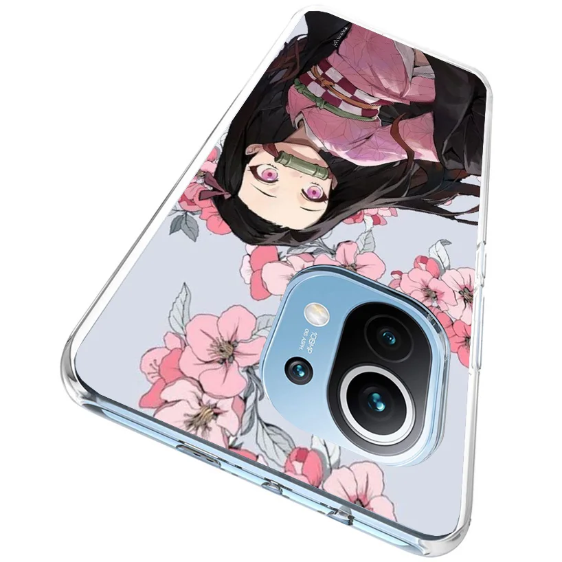 Demon Slayer Kamado Nezuko Phnoe Case for Xiaomi Mi 11T 12T 10T 9T Pro 13 12 11 A3 11i 8 9 10 Lite 12X 5X 6X Unique Cover Coque