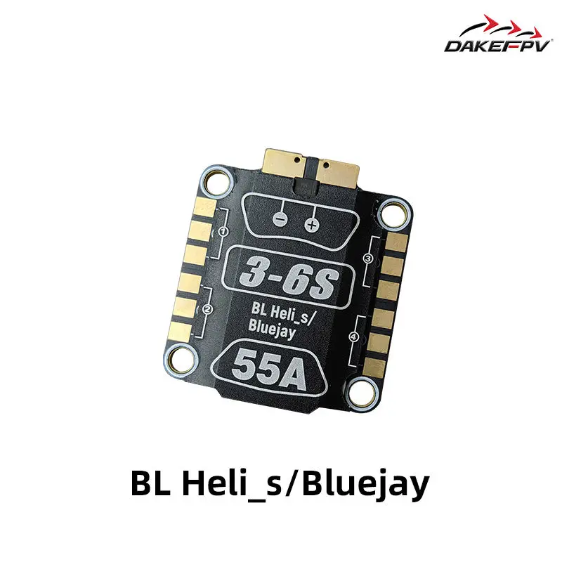 DAKEFPV BLHeli_S/Bluejay 3-6/3-8S 55A/60A/70A Metal ESC Electronic Speed Controller RC Source Factory Drone Accessories