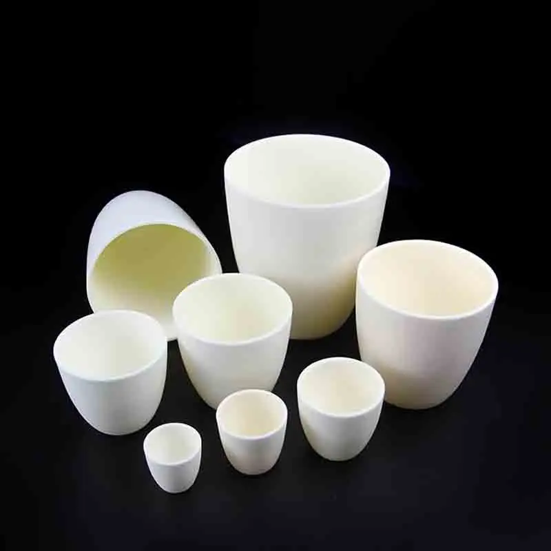 Lab 5ml-750ml Arc Shaped Mafei Furnace Volatile Ceramic Alumina Crucible for Thermal Analysis of Experiment