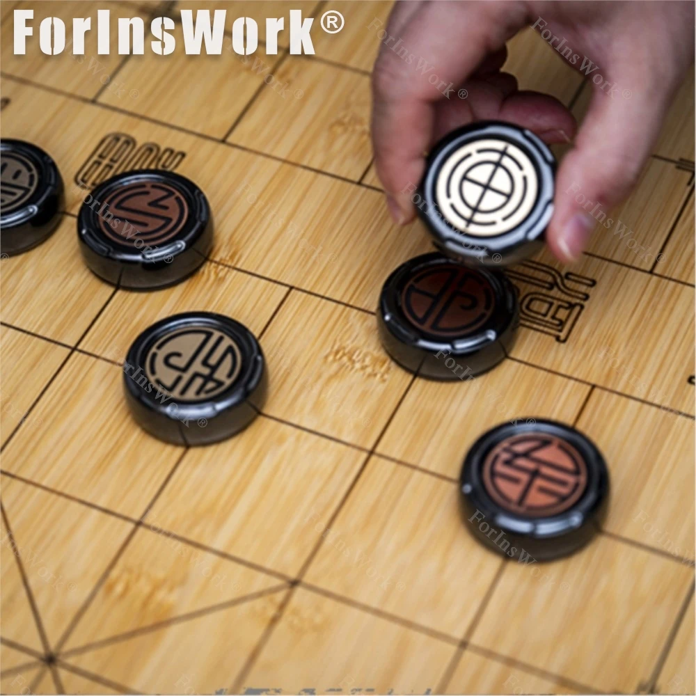 MAG EDC Chinese Chess Haptic Coin Mechanical Magnetic Force  Rook Knight Cannon Fidgets Toys Office Desk Accessories
