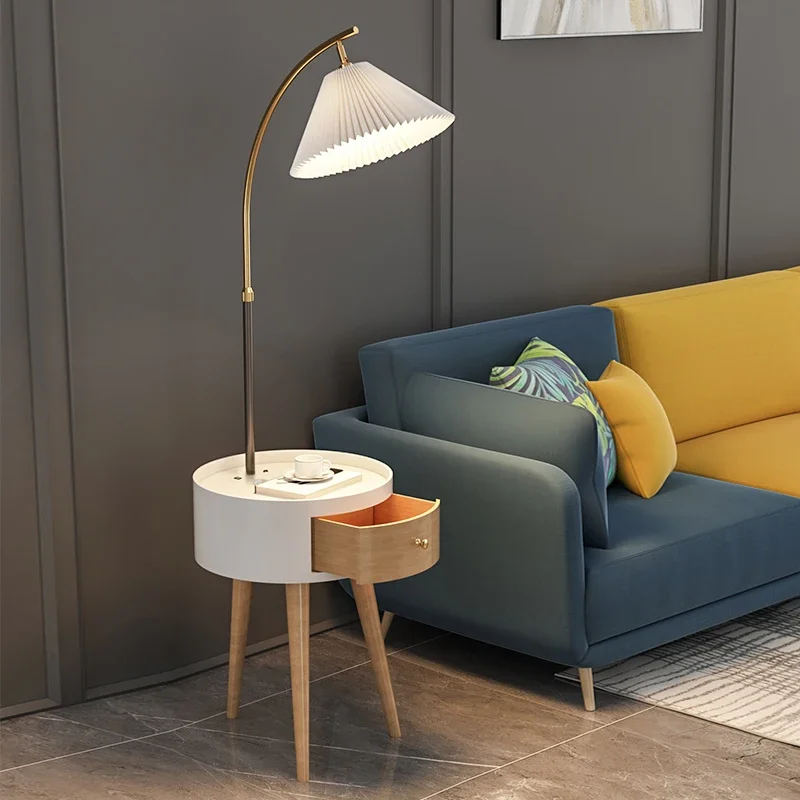 Hundred pleated floor lamp, living room sofa, Nordic light luxury, internet celebrity Instagram, bedside table, coffee table, st