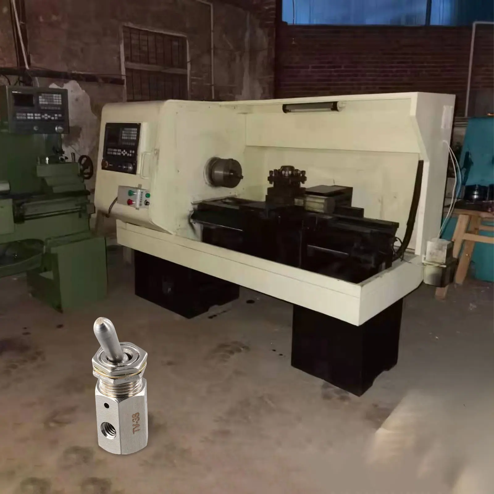 

2-позиционный 3-ходовой пневматический клапан TV-3S, механический воздушный пневматический клапан TV-3S, ручной рычажный кнопочный клапан для отпуска