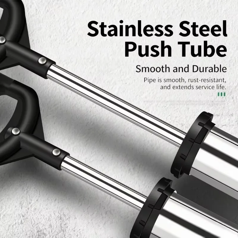 Stainless Steel Mortar & Cement Caulking Gun, Manual Grouting For Door & Window Sealing, Handheld Grout Filling Tool