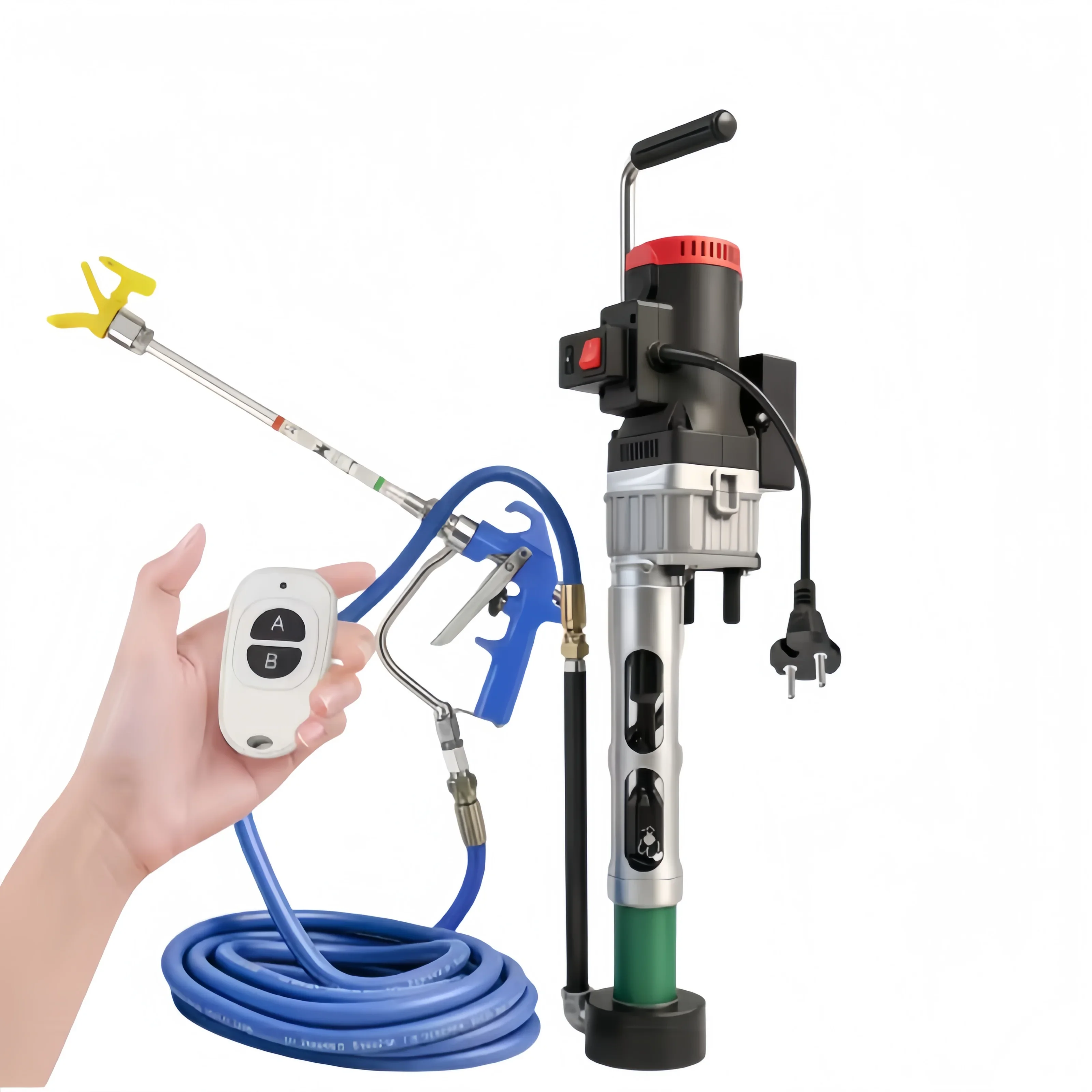 2800W High Paint Sprayer Por Bucket System Adjus Nozzle for Fine Coating Paint Putty and ment