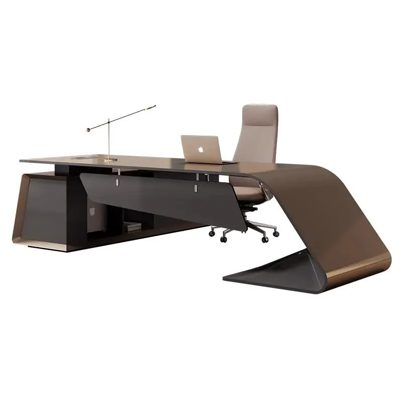 ^Design Organizer Office Desk Reading Nordic Quality Secretary Computer Desks Light Luxury In Stock Mesa Escritorio Furniture