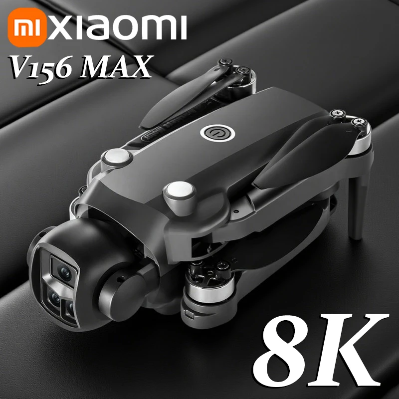 

Xiaomi V156 MAX Дрон 8K Воздушная HD Двойная камера Интеллектуальное предотвращение препятствий Бесщеточная мощность 5G WIFI GPS Экран RC Игрушечный дрон