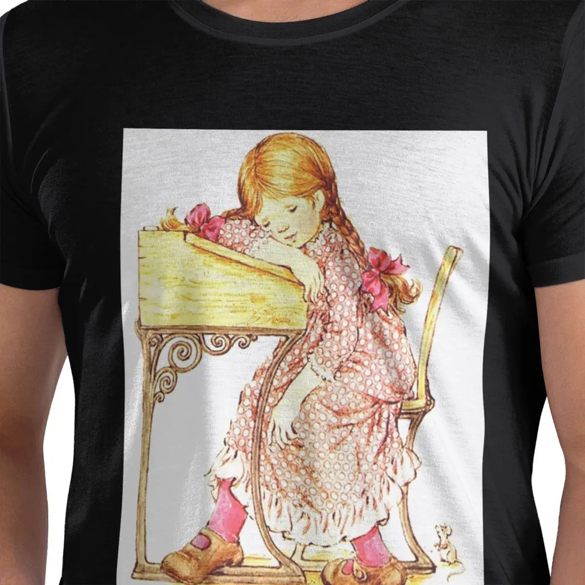 

Kawaii Sarah Kay футболка из 100% хлопка, мужские футболки большого размера, мужские футболки с круглым вырезом и коротким рукавом, S-6XL