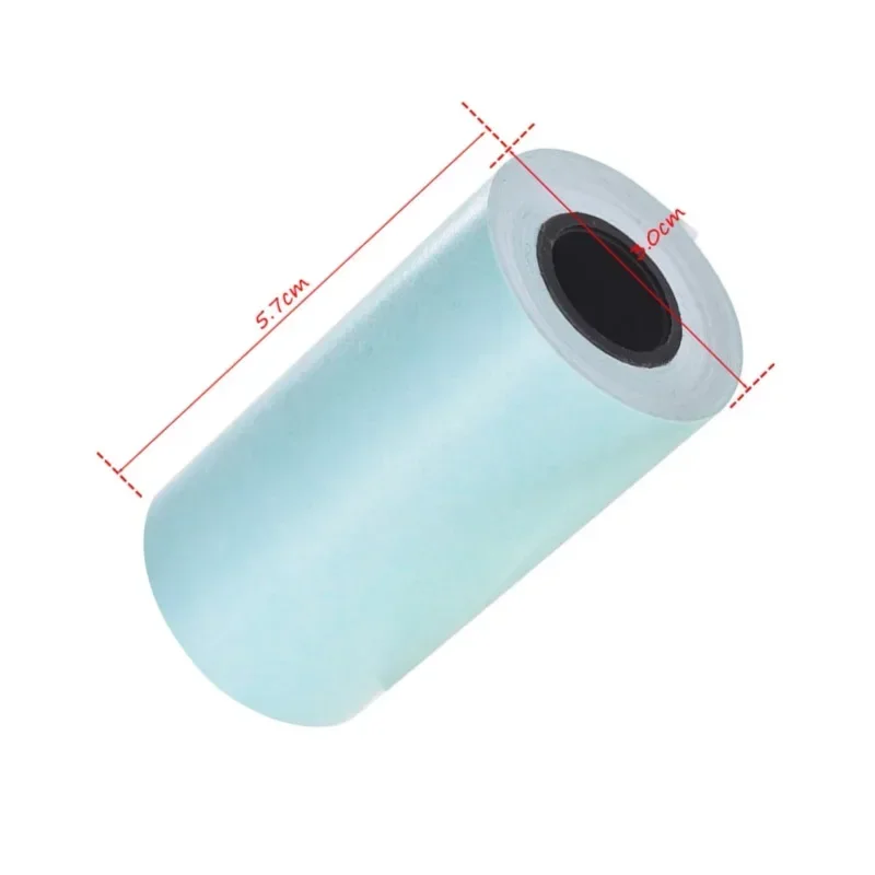 Printable Sticker Paper Direct Thermal Paper White Self-adhesive 57*30mm for PeriPage A6 PAPERANG P1/P2 Mini Photo Printer