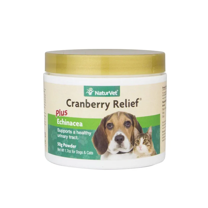 NaturVet Cranberry Relief For Dogs And Cats, Plus Echinacea, UTI, Supports A Healthy Urinary Tract , Immune, 50g