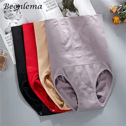 Women High Waist Short Waist Shapers Butt Lifting Flat Belly Briefs Postpartum Shaping Panties Steel Bones Slimming Underwear