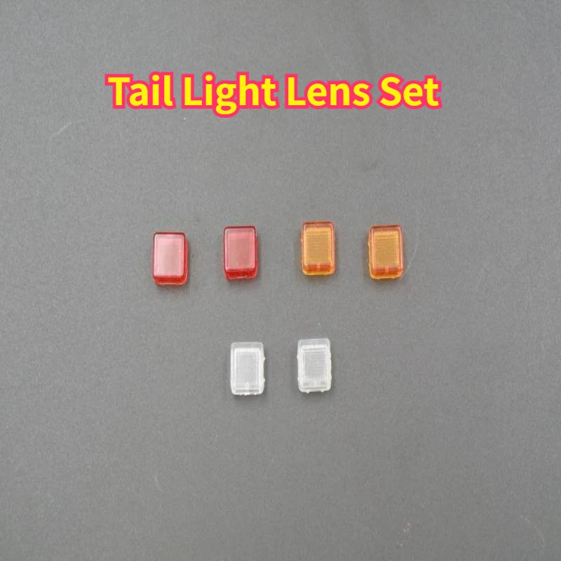 RC Rock Crawler Tail Light Lens Set 1/10 Scale For CROSSRC SP4 CS-97400513  Upgrade Custom Size Replacement Spare Accessories