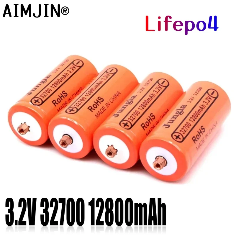

Новая аккумуляторная батарея lifepo4 32700, 12800 мАч, 3,2 В, профессиональная литий-железо-фосфатная батарея с винтами