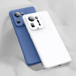 Soft Square Liquid Silicone Case for Xiaomi Mi Mix 4 3 Mix4 Mix3 5G Cute Camera Protection Original Phone Cover Funda Coque