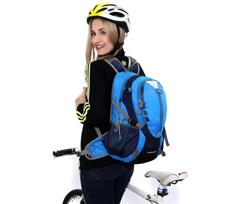 25L Bergsteigen Feuchtigkeitsspendende Trailrunning Rucksack Radfahren Fahrrad Und Motorrad Rucksack Marathon Wandern Mit 2L Wasser Tasche – Detail 16