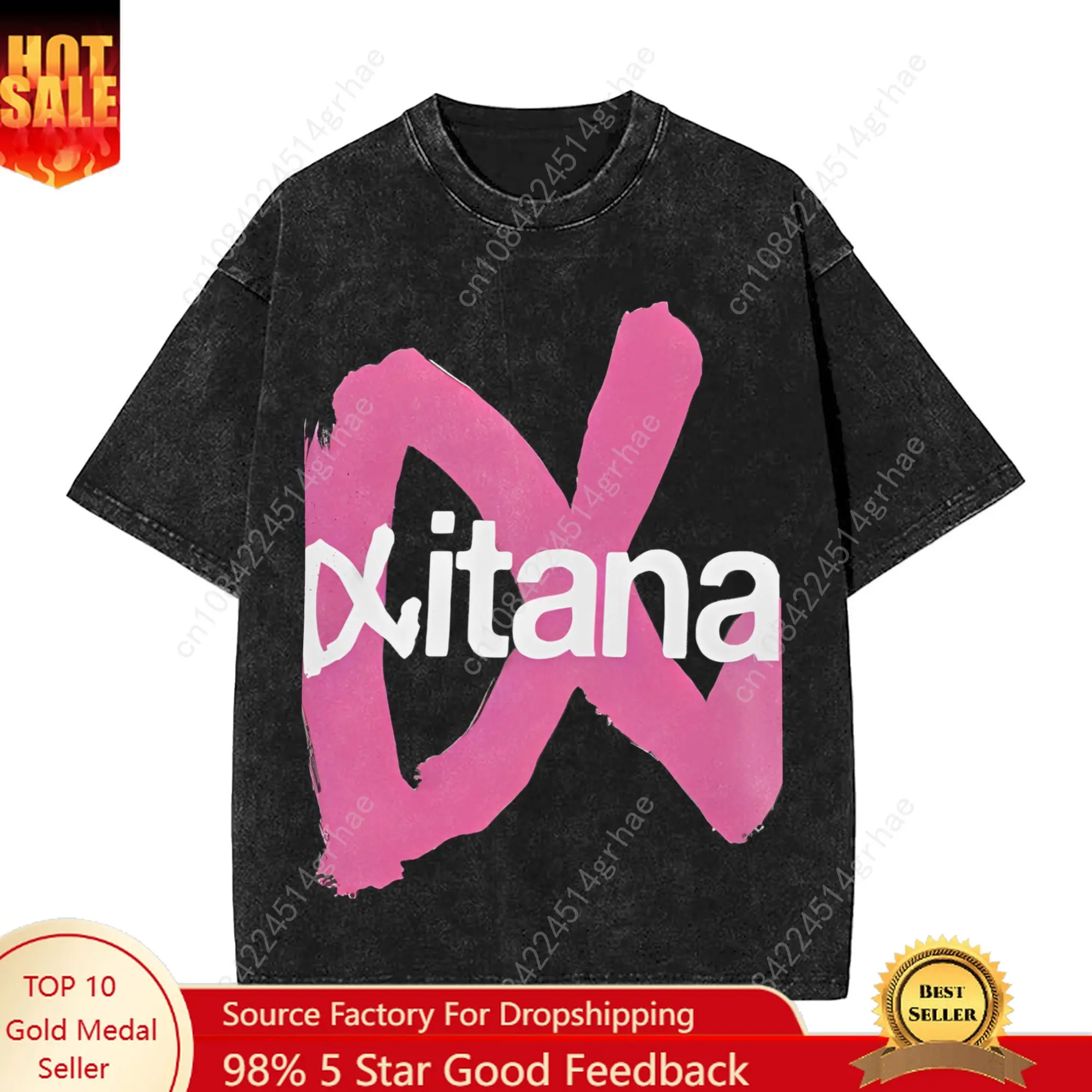 

Man T-Shirt Singer Aitanas Ocana Washed T-Shirts Hip Hop Tour 2025 Summer Tee Shirt Y2K Retro Design Cotton Tops Gift Idea