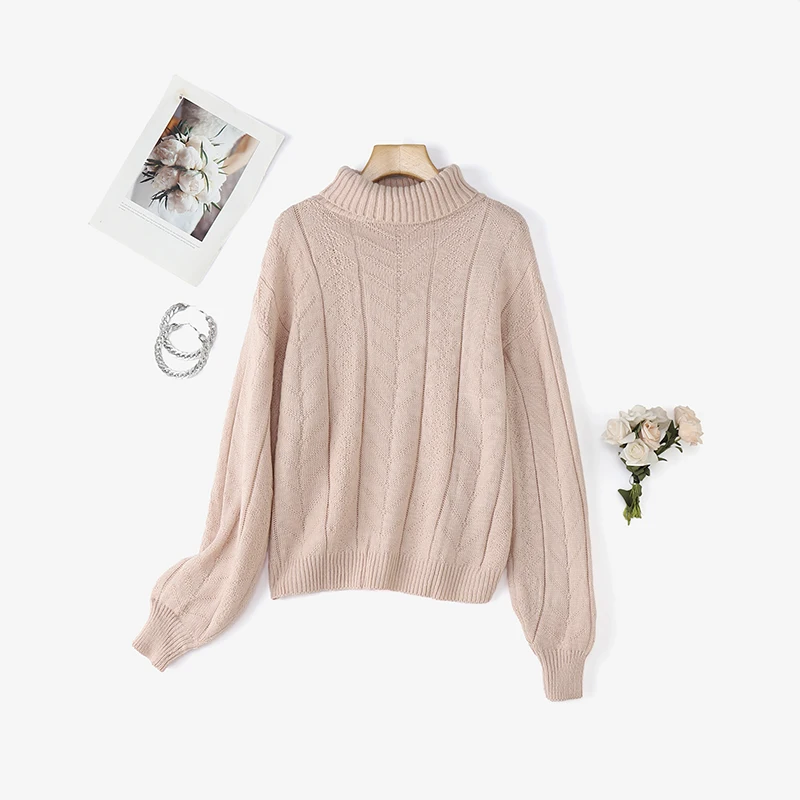 Frauen Herbst Pullover 2025, ZANZEATurtleneck Slim Fit Jumper Winter Stilvolle Gestrickte Langarm Pullover Pullover Streetwear