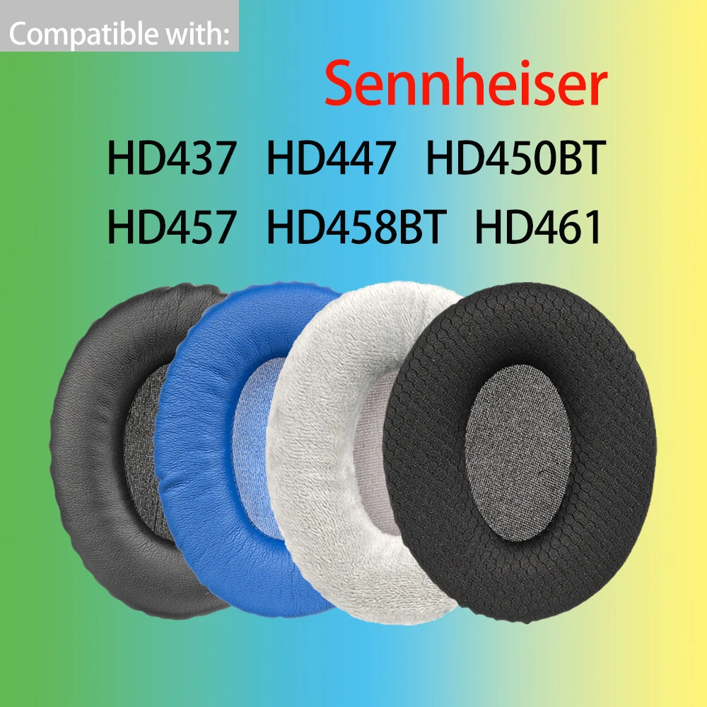 

Earpads for Sennheiser HD437 HD447 HD450BT Headphones HD457 HD458BT Ear Cushions Replacement HD461 Headset Pads Foam Covers