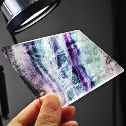 1PC Natural Colored Fluorite Slices Color Quartz Crystal Slices Mineral Reiki Healing Stones Handicrafts Home Decoration