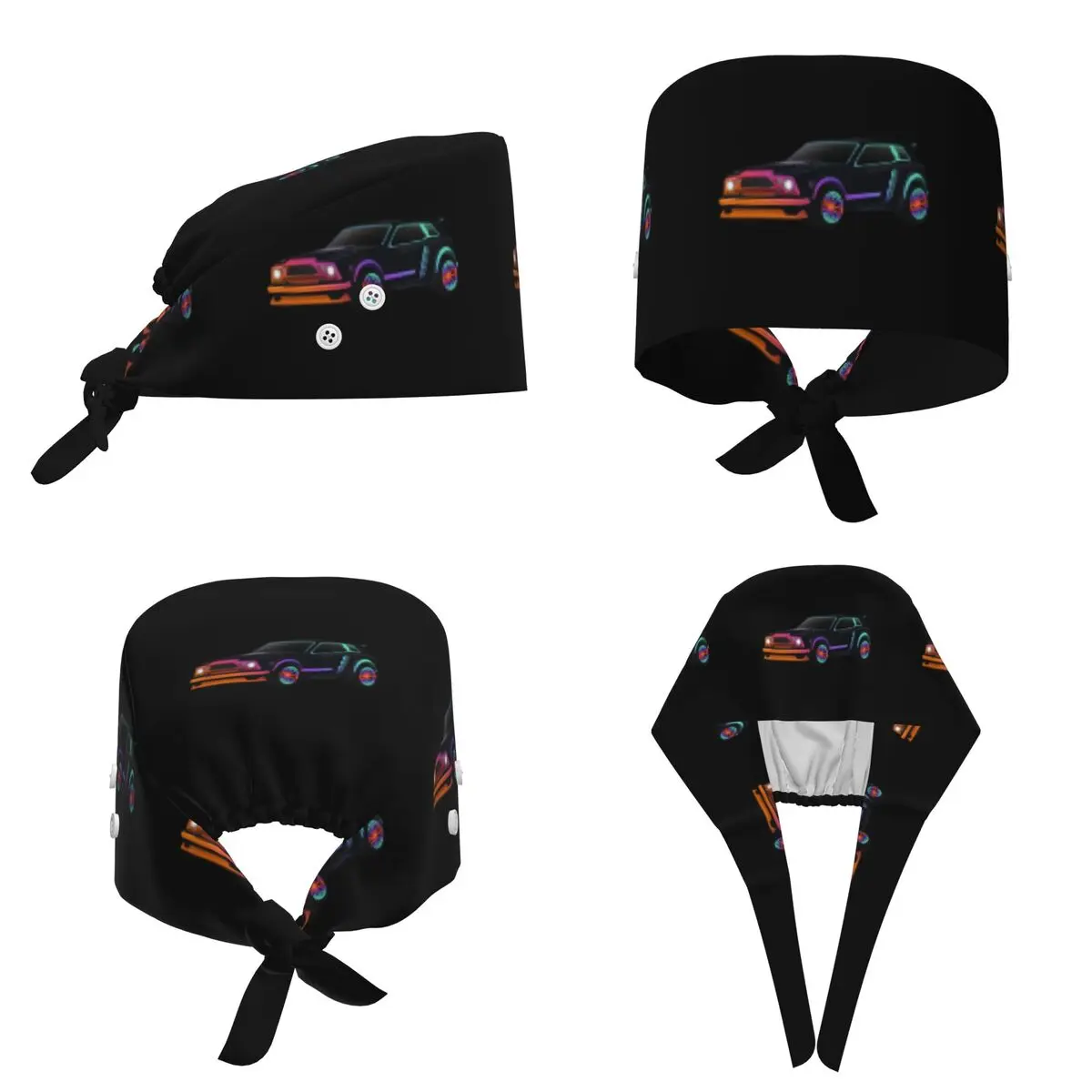Gorro Quirúrgico Rocket League Fennec, Gorro de Trabajo para Médico, Gorro de Enfermería Unisex Ajustable para Dentista
