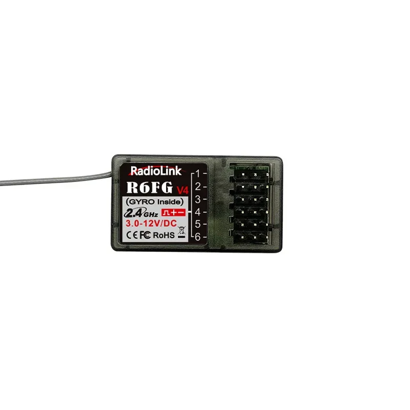 Radiolink R6F V3 / R6FG V4 Gyro 2.4G 6CH Receiver for RC4GS RC6GS T8FB T8S Radio Controller RC Crawler Drifting DIY Parts