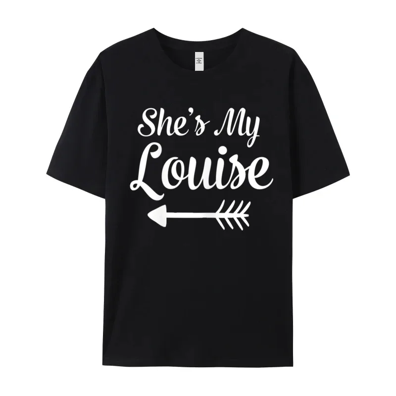 Tops Tees T Shirt Womens Shes My Louise Shirt Lovers Day Short Sleeve Pure Cotton Crewneck Mens T Shirt Printed On Graphic